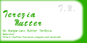 terezia mutter business card